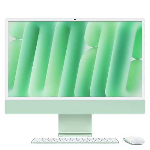 apple imac all-in-one desktop mit Zubehör, grün