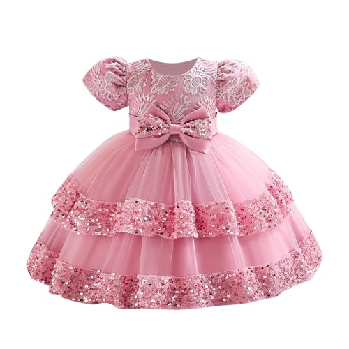 belovecol festliches kleid mädchen geburtstag taufkleid abendkleid mit pailletten