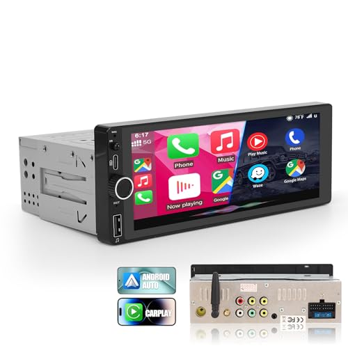 Android 13 autoradio 6,86" WODHMIEY mit kabellosem CarPlay, BT5.1, GPS, Touchscreen