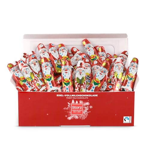 storz schoko weihnachtsmännchen 140 stk nikolaus schokolade für adventskalender füllung