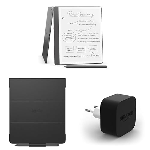 Produktbild: kindle scribe 2024, amazon powerfast 9w netzteil