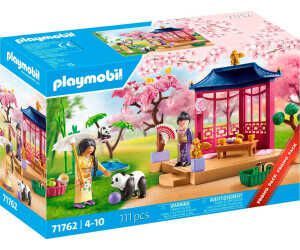 PLAYMOBIL My Life asiatischer garten mit panda fütterung spielzeug ab 4 jahren