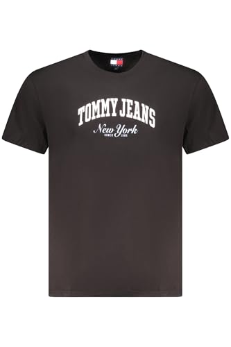 Produktbild: tommy hilfiger tjm slim varsity pop tee t-shirt schwarz silber, größe s