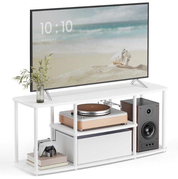 SONGMICS TV Schrank, werkzeuglose Montage, 33,99