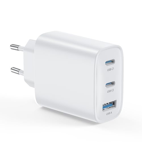 usb c ladegerät 40w 3 ports 2x usb c 1x usb a