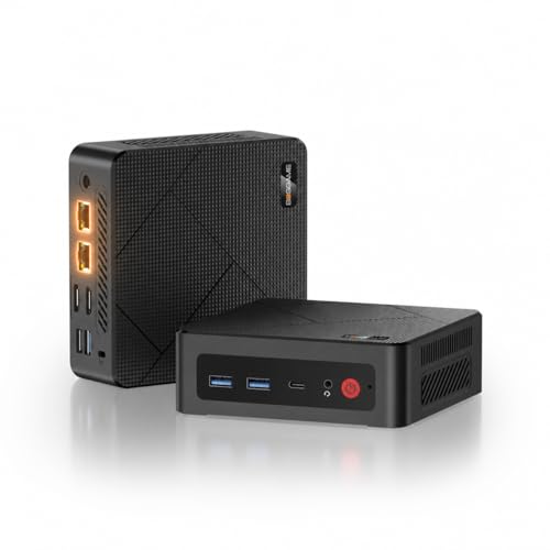 BOSGAME E4 Mini PC, Ryzen 5 3550H, 16 GB RAM, 512 GB NVMe, 4K, Dual LAN, Wi-Fi 5