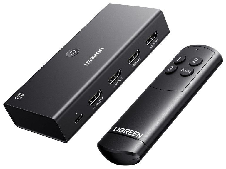 ugreen hdmi splitter 4k@60hz mit fernbedienung für 18,99 statt 25
