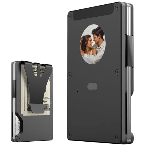 loresjoy herren portmonee geldbörse mit airtag e-ink slim wallet schwarz