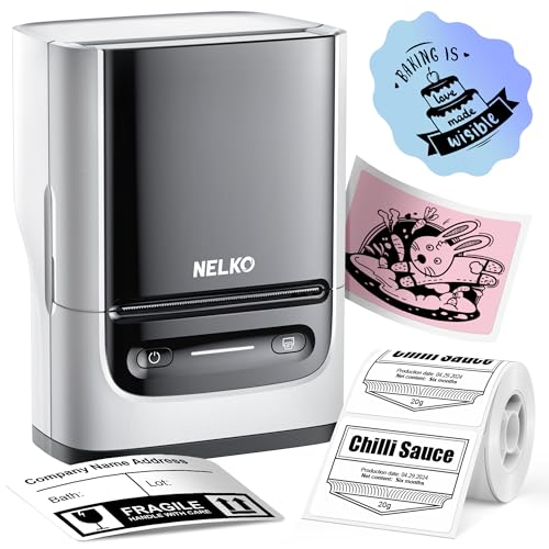 nelko pm220 etikettiermaschine tragbarer bluetooth thermodrucker 5 cm sticker für adresse logo kleidung