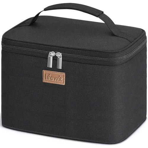 Produktbild: Kühltasche 9L Klein Faltbar Isoliert für Männer Frauen Tragbare Lunchbox Schwarz