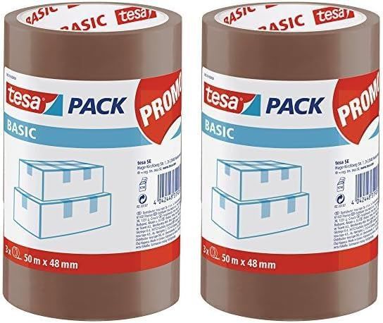 tesa Basic Pack Verpackungsklebeband 6 Rollen für 8,88 Euro statt 12 Euro