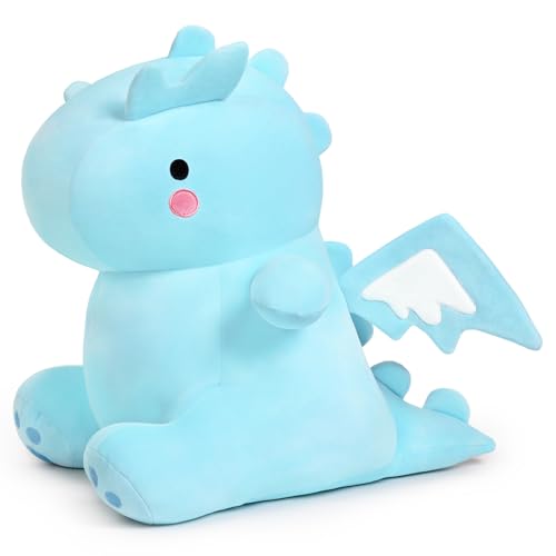 snowolf plüsch dinosaurier spielzeug 25cm weich gefüllt für kinder blau