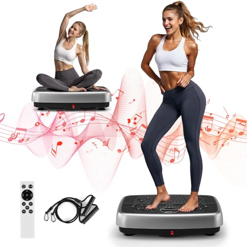 vibrationsplatte mosuny 2025 doppelmotor für abnehmen ganzkörpertraining massegerät 450 lbs