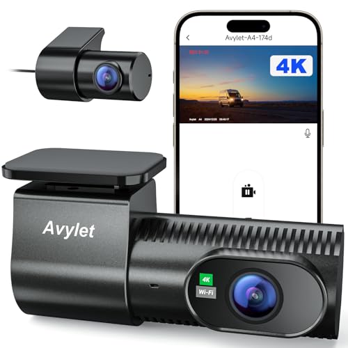 avylet dashcam 4k 1080p dual kamera vorne hinten wifi mit parküberwachung