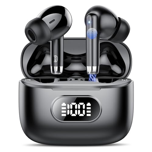 bluetooth kopfhörer kabellos 5.3 in ear mit 4 noise cancelling mic, 50h akkulaufzeit, ip7 wasserdicht