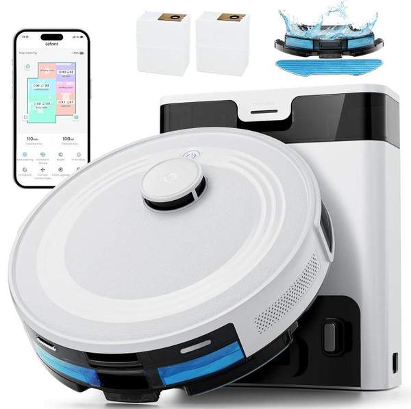 saugroboter lefant m2 pro mit wischfunktion und ladestation für 199,99