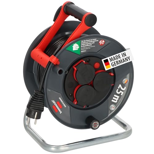 brennenstuhl kabeltrommel 25m mit amazon prime, robuste verlängerungsschnur