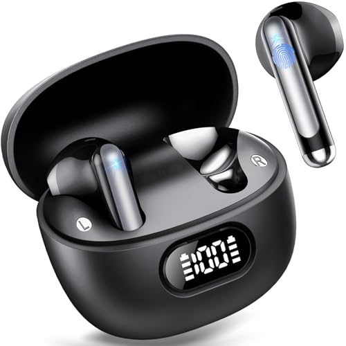 tukio bluetooth headset in-ear kabelloses 5.3 mit 4 mikrofonen und ip7 wasserdicht