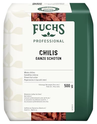 Chili schoten ganz 500g - fuchs professional, ideal für würzige gerichte