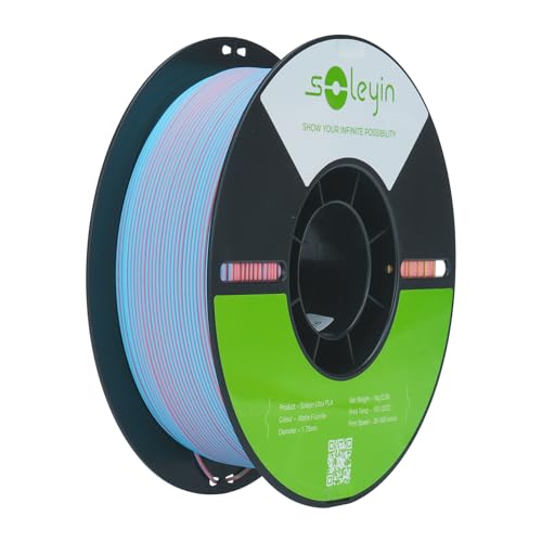Produktbild: soleyin ultra pla filament 1.75mm bunt 3d drucker filament 1kg umweltfreundlich