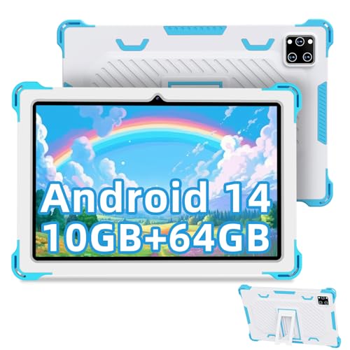 semeakoko kinder tablet 10 zoll android 14 octa-core 10gb ram 64gb rom blau