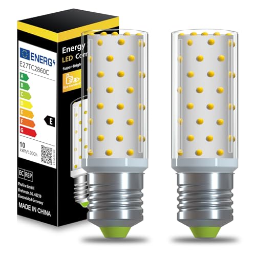 E27 LED Lampe 12W 3000K warmweiß 1200LM 2er Set XIMNCHNI nicht dimmbar