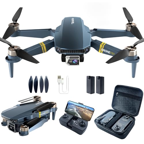 Faltbare quadcopter drohne mit 4k hd kamera, 40+ min flugzeit, wi-fi fpv, 2 akkus