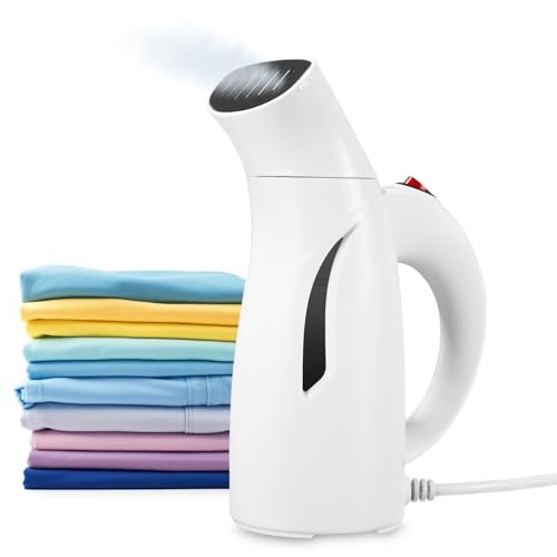 zaxiva dampfglätter handheld 700w, schnellheizung, 240ml wassertank, weiß