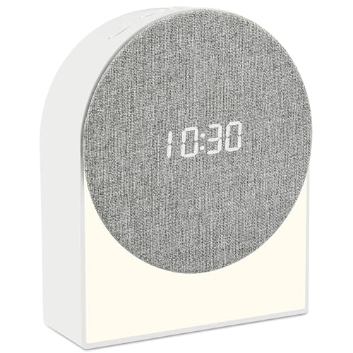 ayyboo bluetooth wecker kinder digital mit nachtlicht und schlaftherapie-sounds