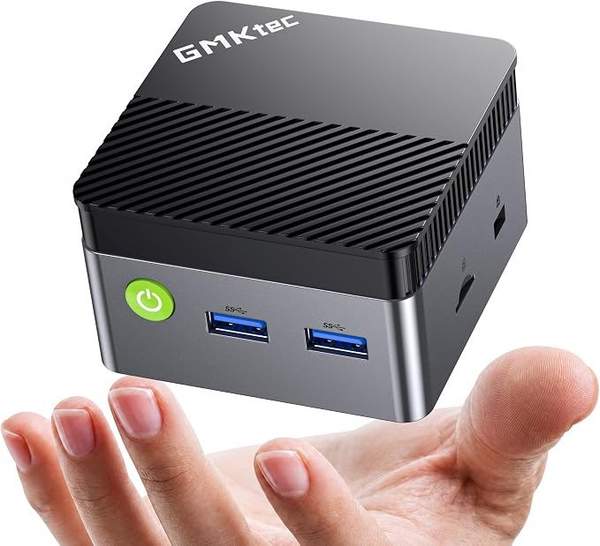 GMKtec G5S Mini PC, Intel N5095, 8GB RAM, 128GB SSD, Dual HDMI 4K, WiFi 6