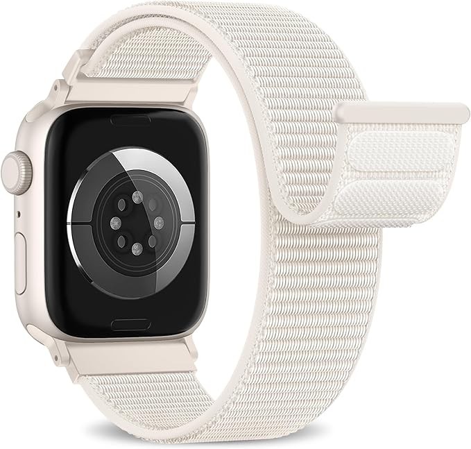 Higgs Nylon Armband für  Watch, Farbe Polarstern weiß, passend für die meisten Modelle