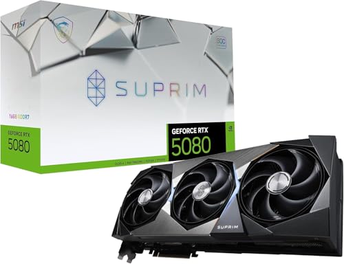 msi geforce rtx 5080 grafikkarte 16 gb, hdmi 2.1, displayport 2.1