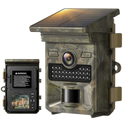 voopeak wildkamera 4k 48 mp mit bewegungsmelder nachtsicht, ip66 wasserdicht