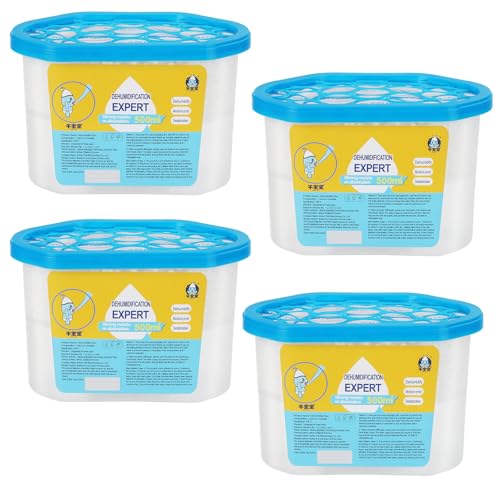 feuchtigkeitsabsorber 4er-pack, tragbarer entspannter für bad, küche, schrank