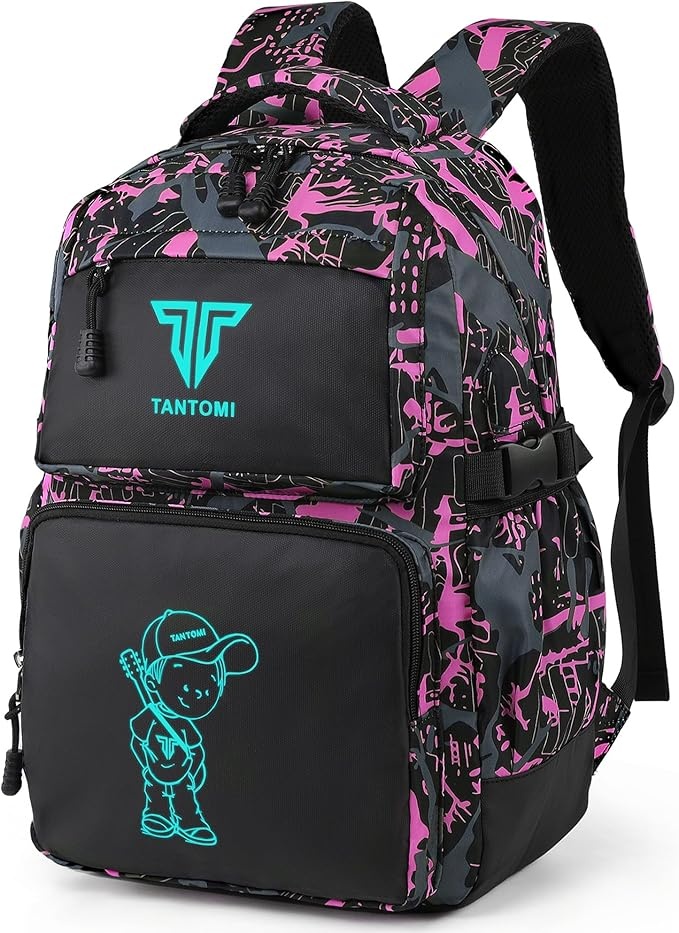 TANTOMI schulranzen jungen, ergonomischer schultasche rucksack für kinder mit reflexion