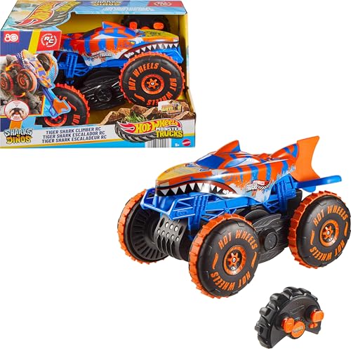 Hot Wheels Monster Trucks Tiger Shark Climber RC Spielzeugfahrzeug, 35,99