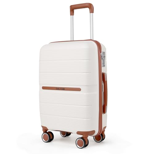 tan.tomi handgepäck koffer leicht, hartschalen trolley mit 4 rädern und passwortsperre