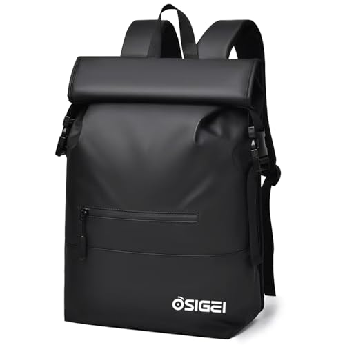 Produktbild: osigei rolltop rucksack 21l-28l wasserdicht für fahrrad, schule und reise