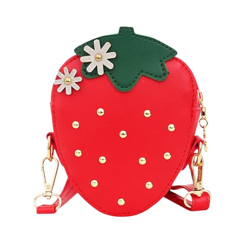 GlamRays kinderhandtasche mädchen, erdbeere crossbody tasche für kleine mädchen