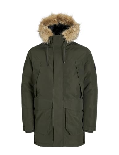 JACK & JONES Herren Parka Jjcamp Faux Fur, Rosin, 3X_l