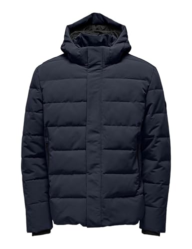 ONLY & SONS Herren Puffa Jacket Onscayson OTW, Navy Blazer, xx_l