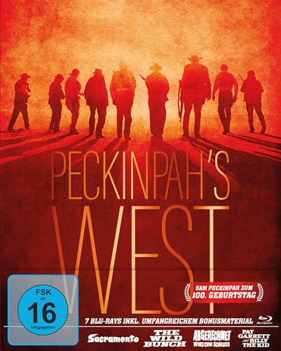 peckinpah's west blu-ray box - 7 blu-rays, western filmklassiker