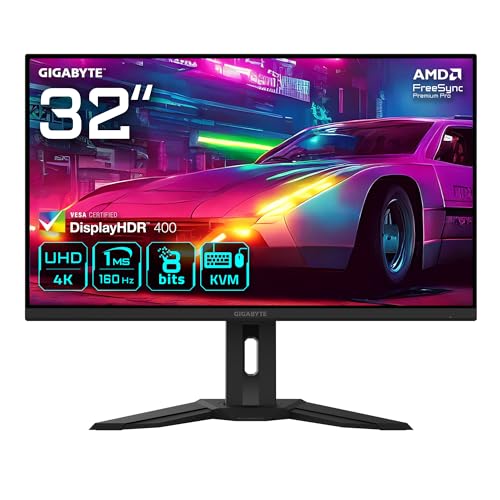 gigabyte m32up 31,5" uhd gaming monitor, hdmi 2.1, displayport 1.4