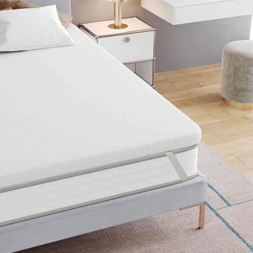 Matratzen Topper 180x200cm, 6cm Gel Memory Foam, H2&H3, abnehmbarer Bezug, für Boxspringbetten und Schlafsofas