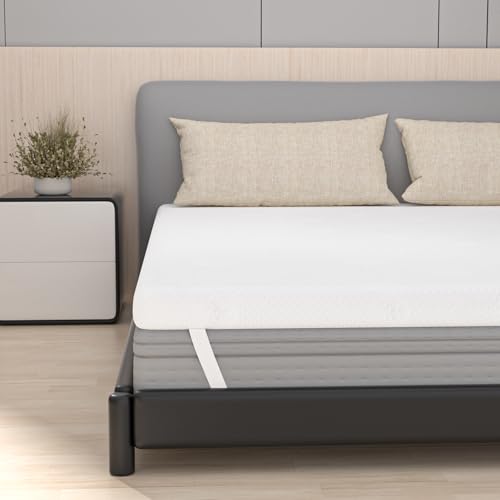 matratzen topper 160x200cm, frideko 8cm gel memory foam, waschbarer bezug, h2 h3