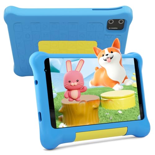 freeski tablet kinder 7 zoll android 13 5gb 32gb ips hd wifi bluetooth schutzhülle blau