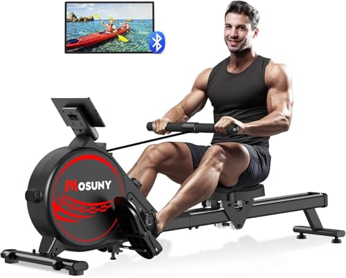 mosuny rudergerät magnetisch mit 16 widerstandsstufen, leise, app-kompatibel, bis 160kg