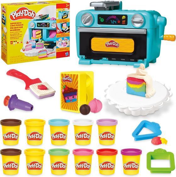 play-doh bunte konditorei mit spielzeug-ofen und 11 dosen für 24,99 euro