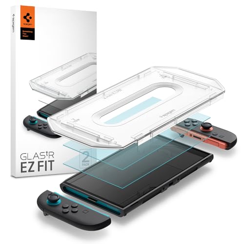 Produktbild: spigen glas.tR EZ Fit schutzfolie für nintendo switch 2, gehärtetes glas