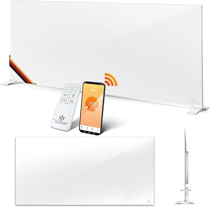 kesser infrarotheizung 700w aluminium heizung 2in1 standgerät wandmontage mit fernbedienung und app steuerung